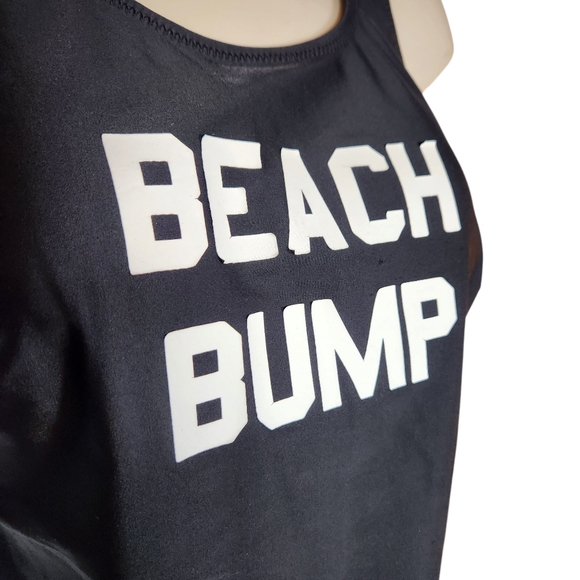 Motherhood Maternity Beach Bump One Piece Swimsuit Black Bathingsuit Modest S - Picture 7 of 14